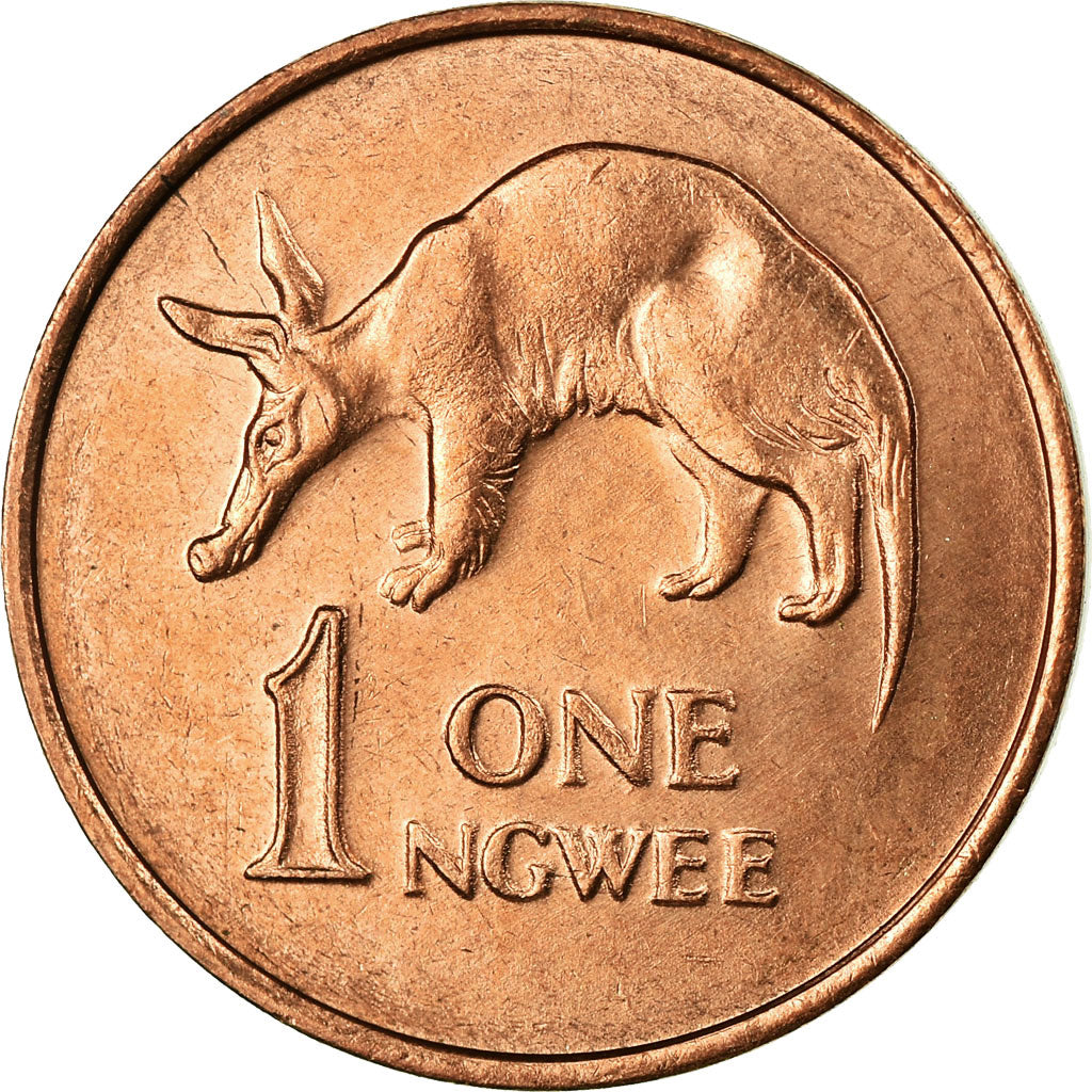 Coin, Zambia, Ngwee, 1983, British Royal Mint, MS(63), Copper Clad Steel, KM:9a