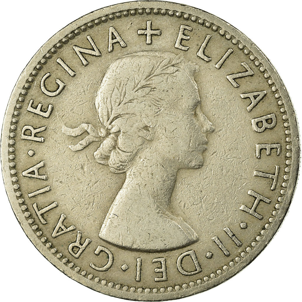 Monnaie, Grande-Bretagne, Elizabeth II, Florin, Two Shillings, 1956, TB+