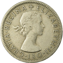 Monnaie, Grande-Bretagne, Elizabeth II, Florin, Two Shillings, 1956, TB+