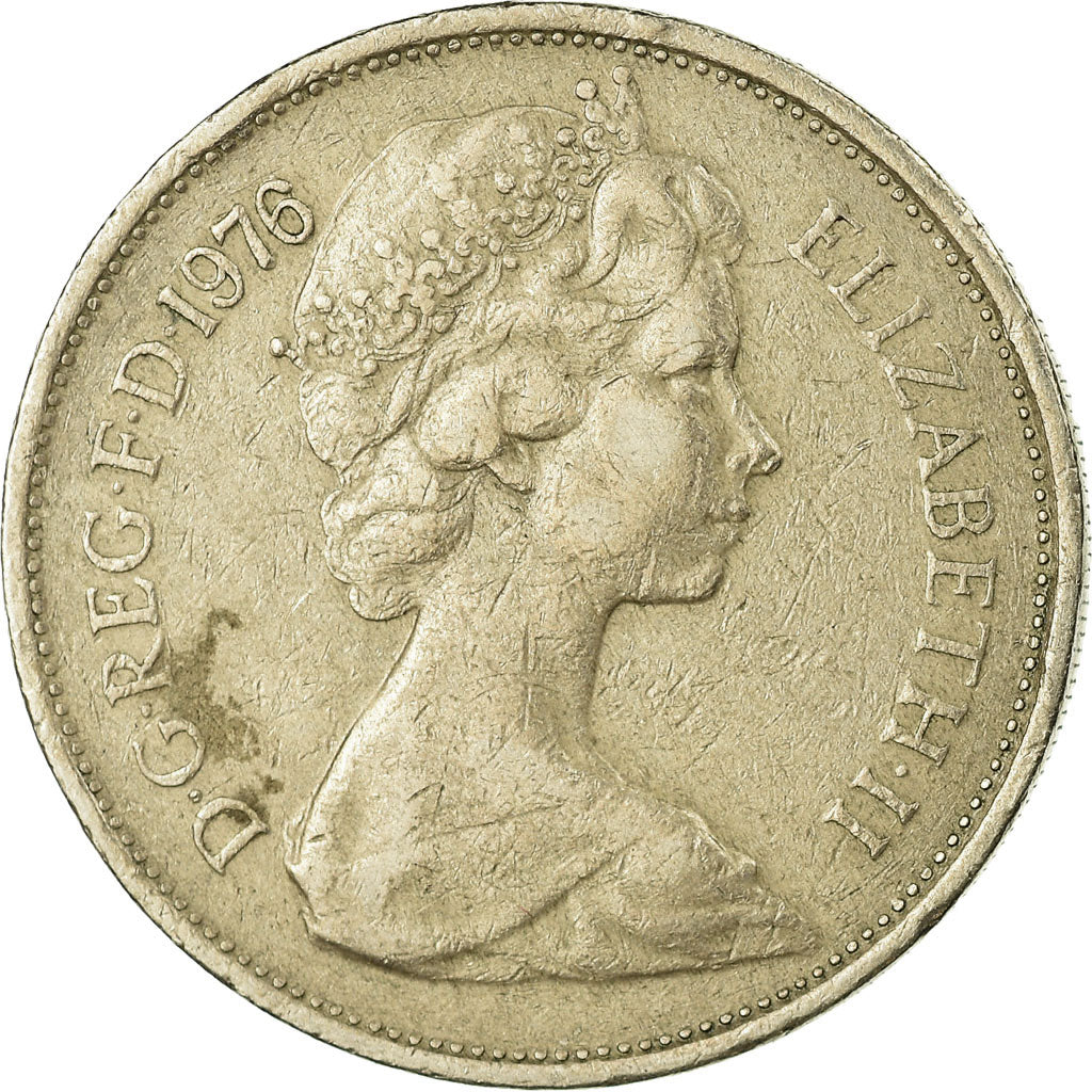 Monnaie, Grande-Bretagne, Elizabeth II, 10 New Pence, 1976, TB+, Copper-nickel