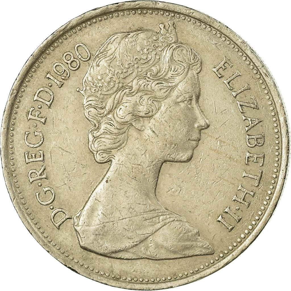 Monnaie, Grande-Bretagne, Elizabeth II, 10 New Pence, 1980, TTB, Copper-nickel
