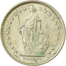 Coin, Switzerland, 1/2 Franc, 1962, Bern, AU(50-53), Silver, KM:23