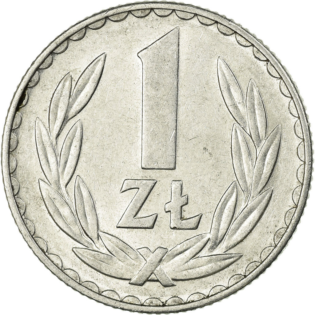 Moneta, Polonia, Zloty, 1975, Warsaw, BB, Alluminio, KM:49.1