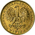 Coin, Poland, 2 Zlote, 1976, Warsaw, AU(55-58), Brass, KM:80.1