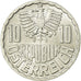 Coin, Austria, 10 Groschen, 1973, Vienna, MS(60-62), Aluminum, KM:2878