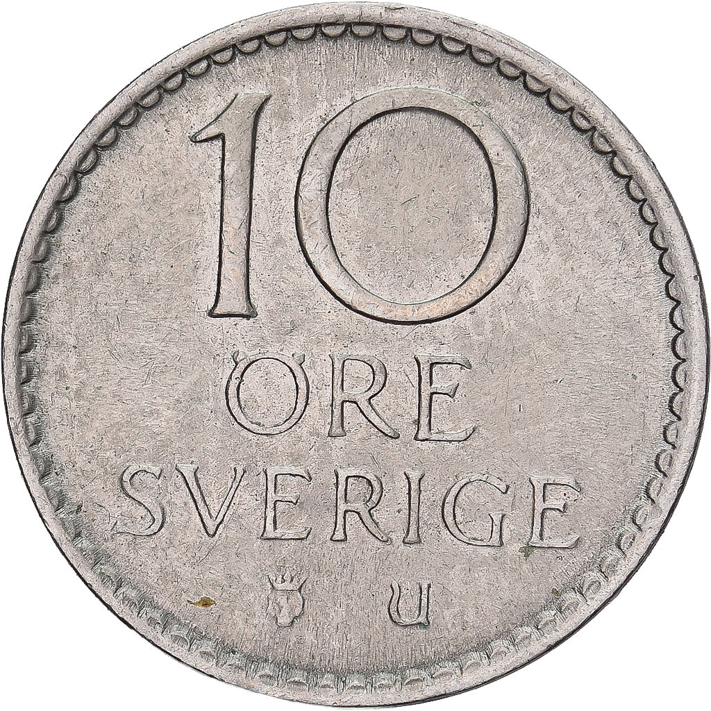 Coin, Sweden, Gustaf VI, 10 Öre, 1964, EF(40-45), Copper-nickel, KM:835