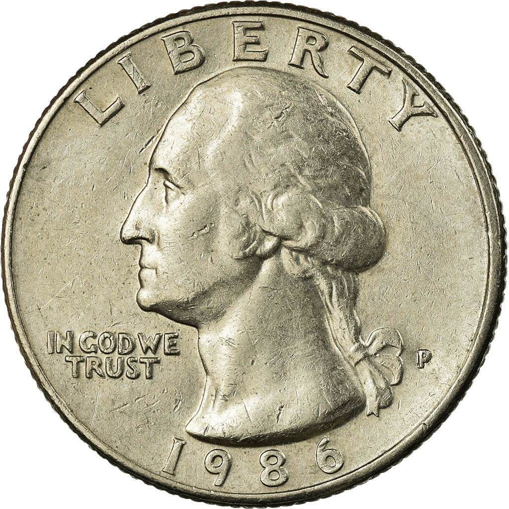 Moeda, Estados Unidos da América, Washington Quarter, Quarter, 1986, U.S. Mint