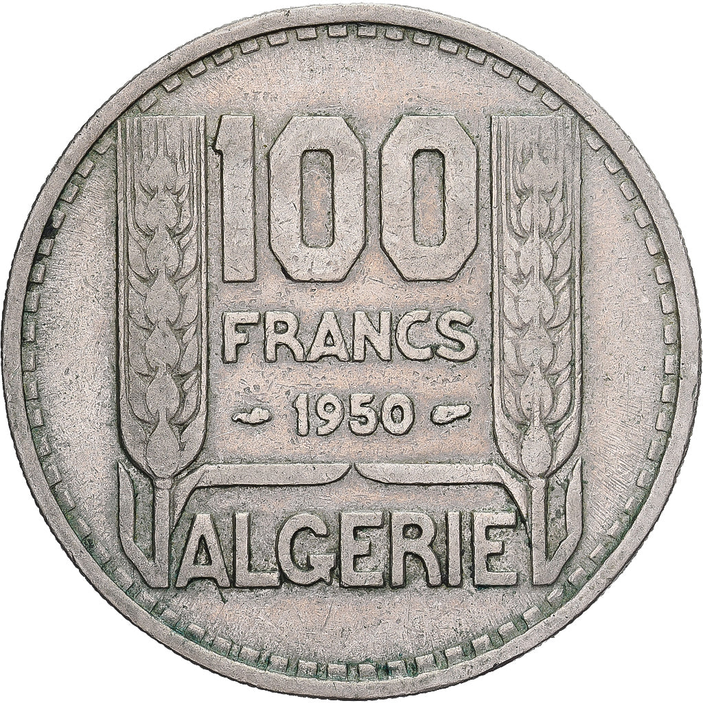 Coin, Algeria, 100 Francs, 1950, Paris, VF(30-35), Copper-nickel, KM:93
