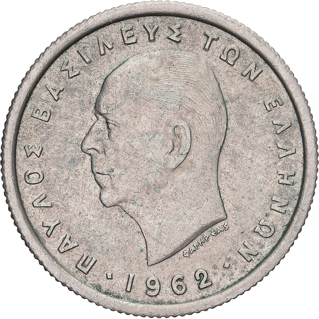 Coin, Greece, Paul I, 50 Lepta, 1962, VF(20-25), Copper-nickel, KM:80
