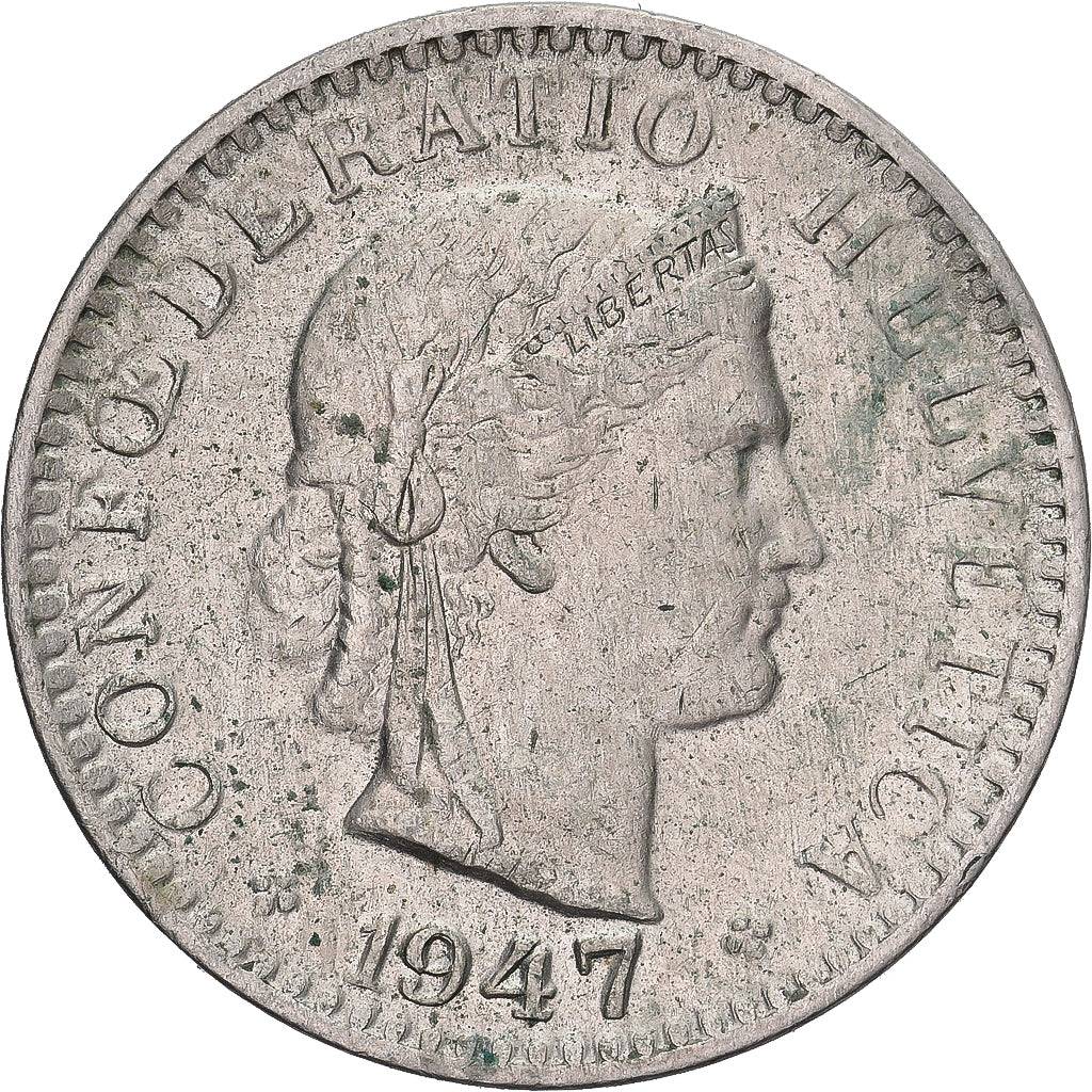 Monnaie, Suisse, 20 Rappen, 1947, Bern, TB+, Copper-nickel, KM:29a