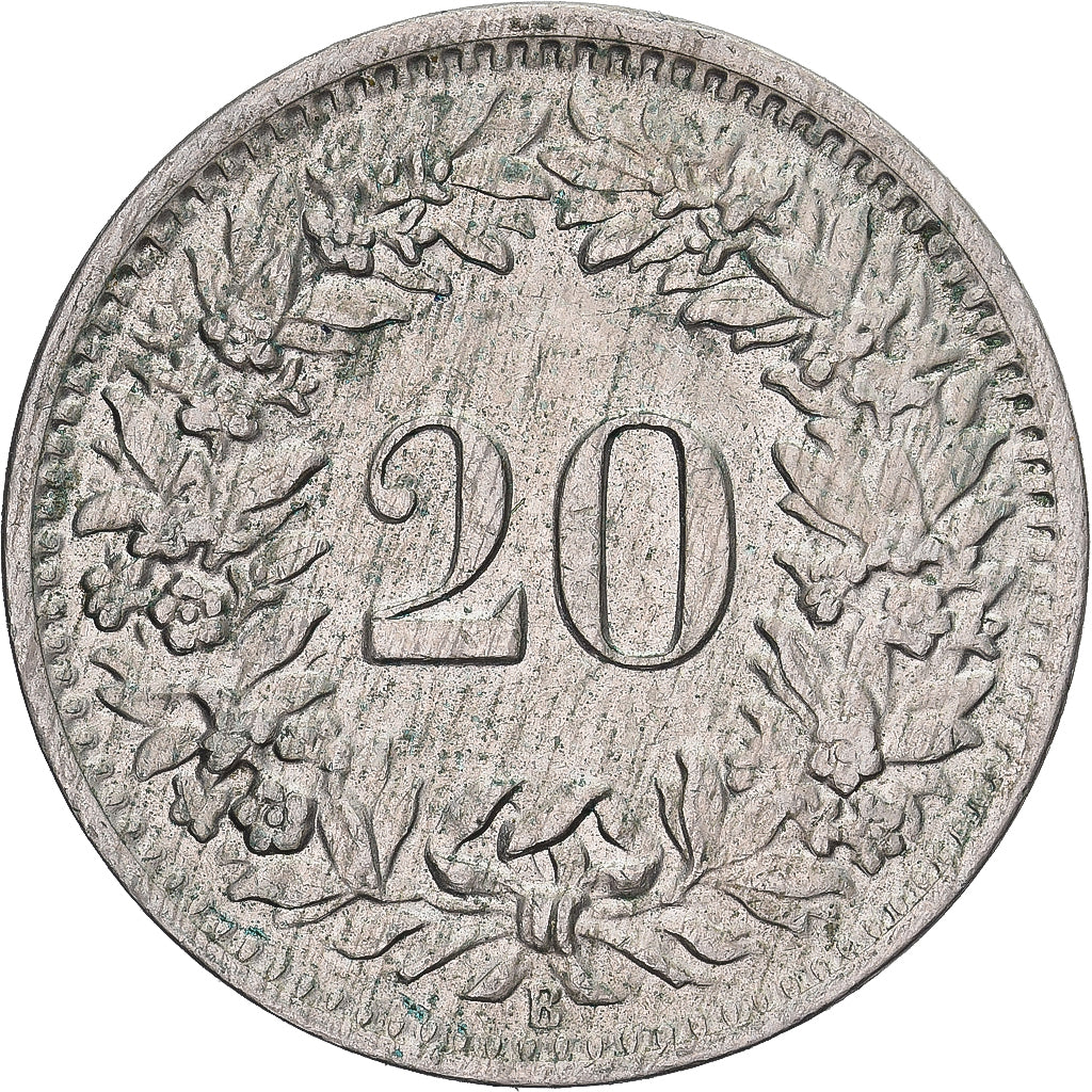 Monnaie, Suisse, 20 Rappen, 1947, Bern, TB+, Copper-nickel, KM:29a