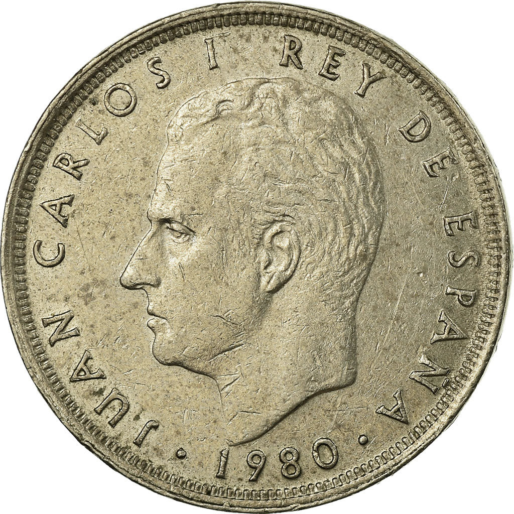 Munten, Spanje, Juan Carlos I, 25 Pesetas, 1981, ZF, Copper-nickel, KM:818