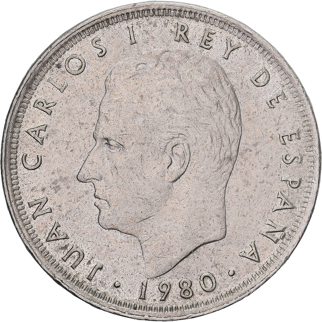 Moneta, Spagna, Juan Carlos I, 25 Pesetas, 1981, BB, Rame-nichel, KM:818