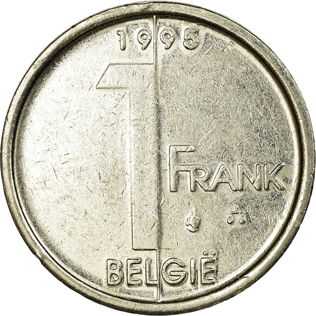 Monnaie, Belgique, Albert II, Franc, 1995, TB+, Nickel Plated Iron, KM:188