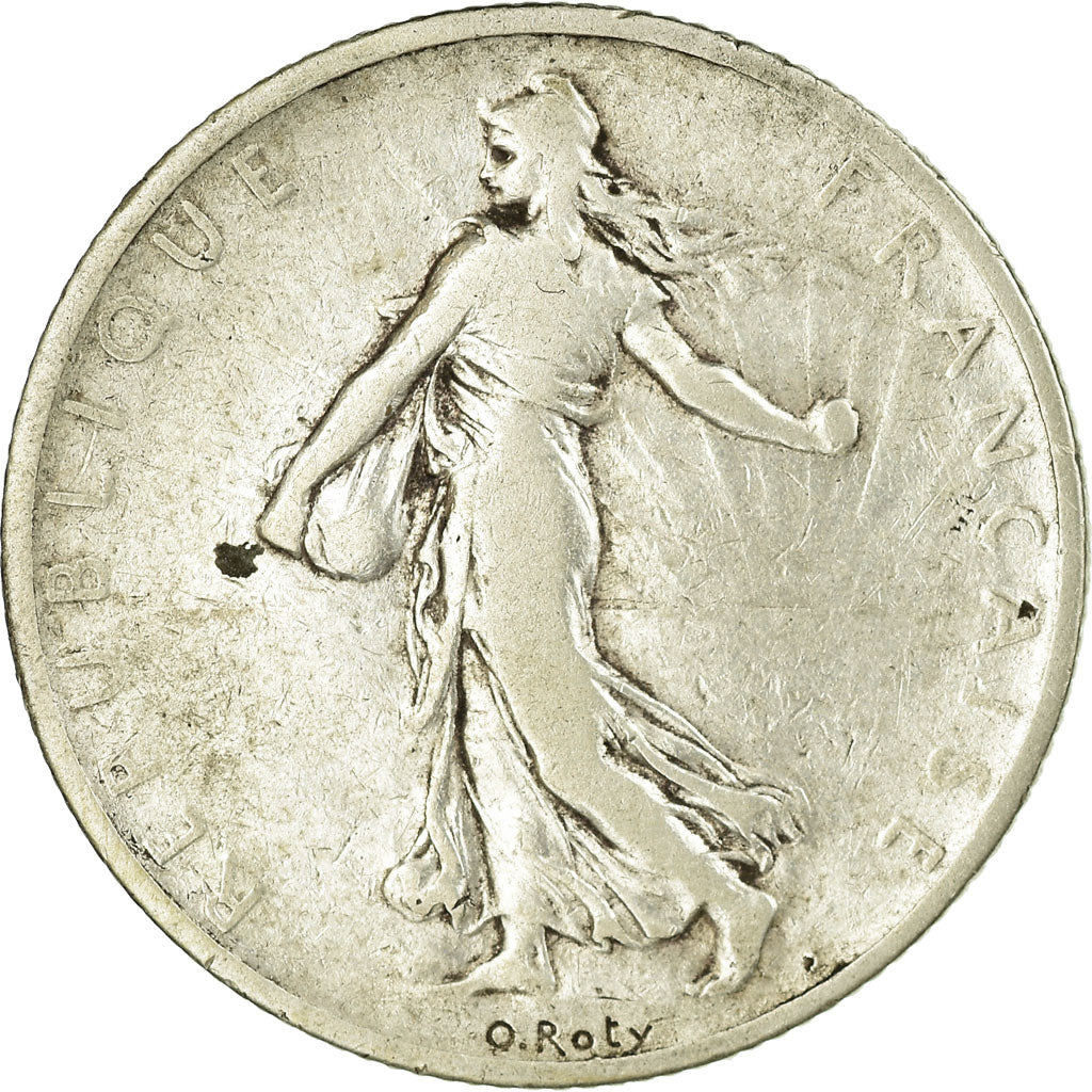 Moneta, Francia, Semeuse, 2 Francs, 1899, Paris, MB, Argento, KM:845.1