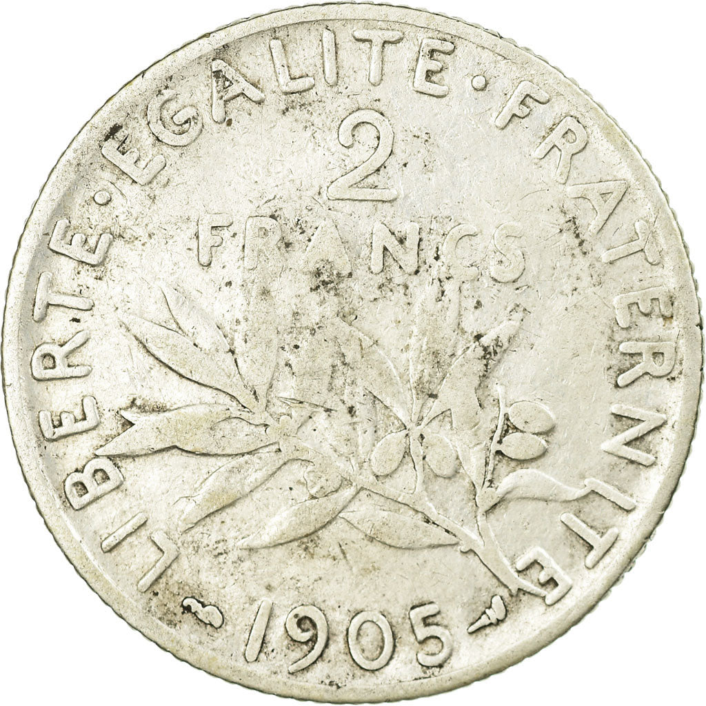 Münze, Frankreich, Semeuse, 2 Francs, 1905, Paris, S, Silber, KM:845.1