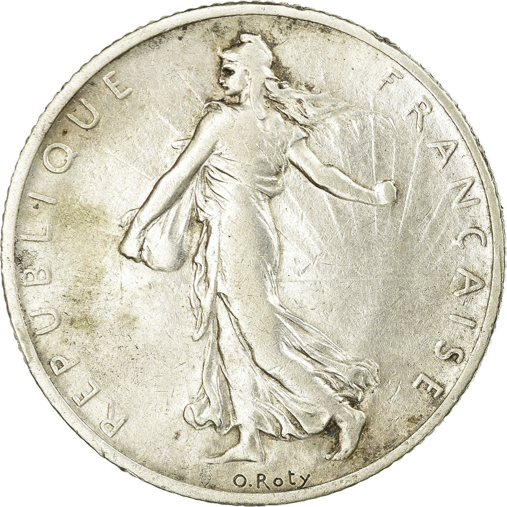 Coin, France, Semeuse, 2 Francs, 1908, Paris, EF(40-45), Silver, KM:845.1