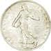 Moneda, Francia, Semeuse, 2 Francs, 1909, Paris, BC+, Plata, KM:845.1