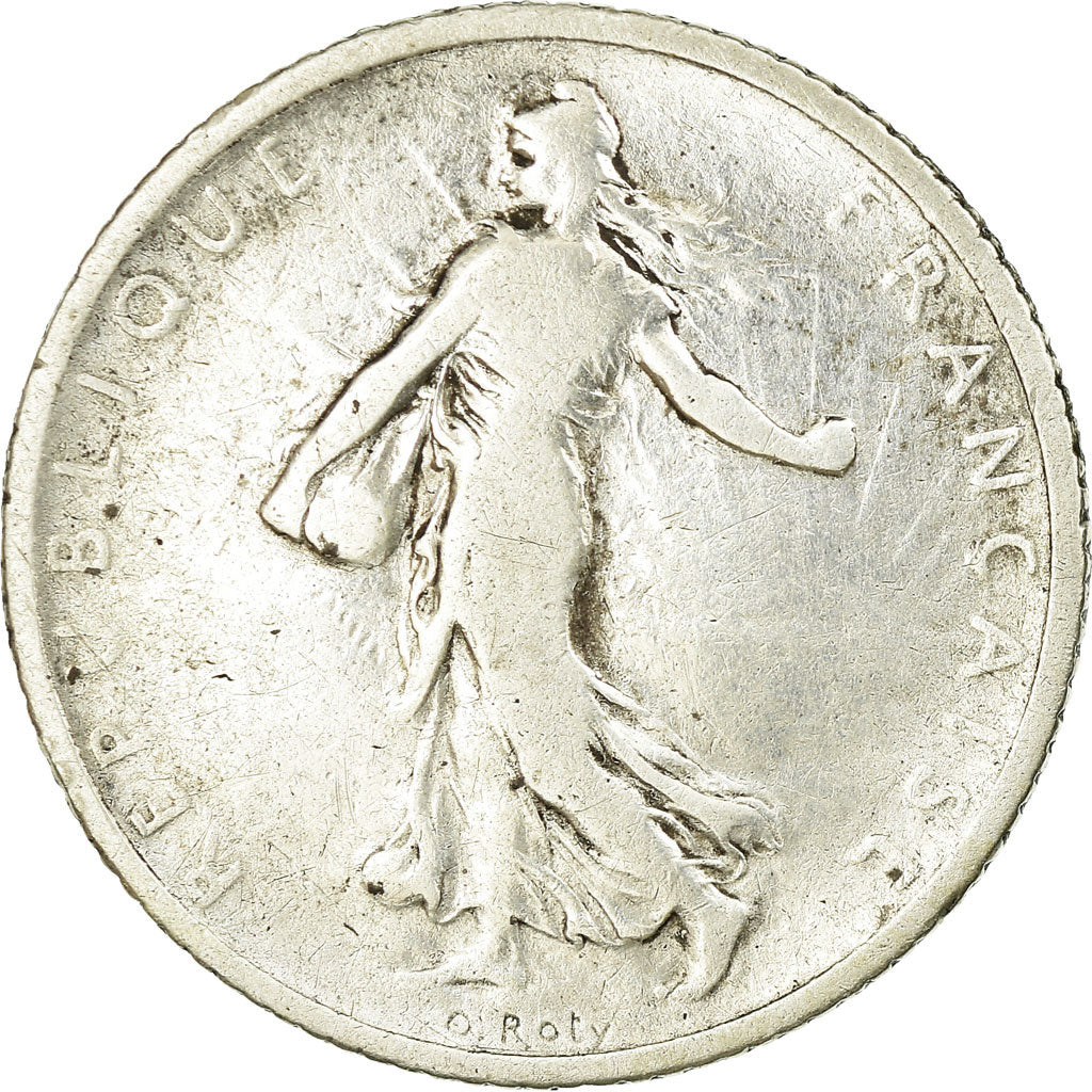 Munten, Frankrijk, Semeuse, Franc, 1904, Paris, ZG+, Zilver, KM:844.1