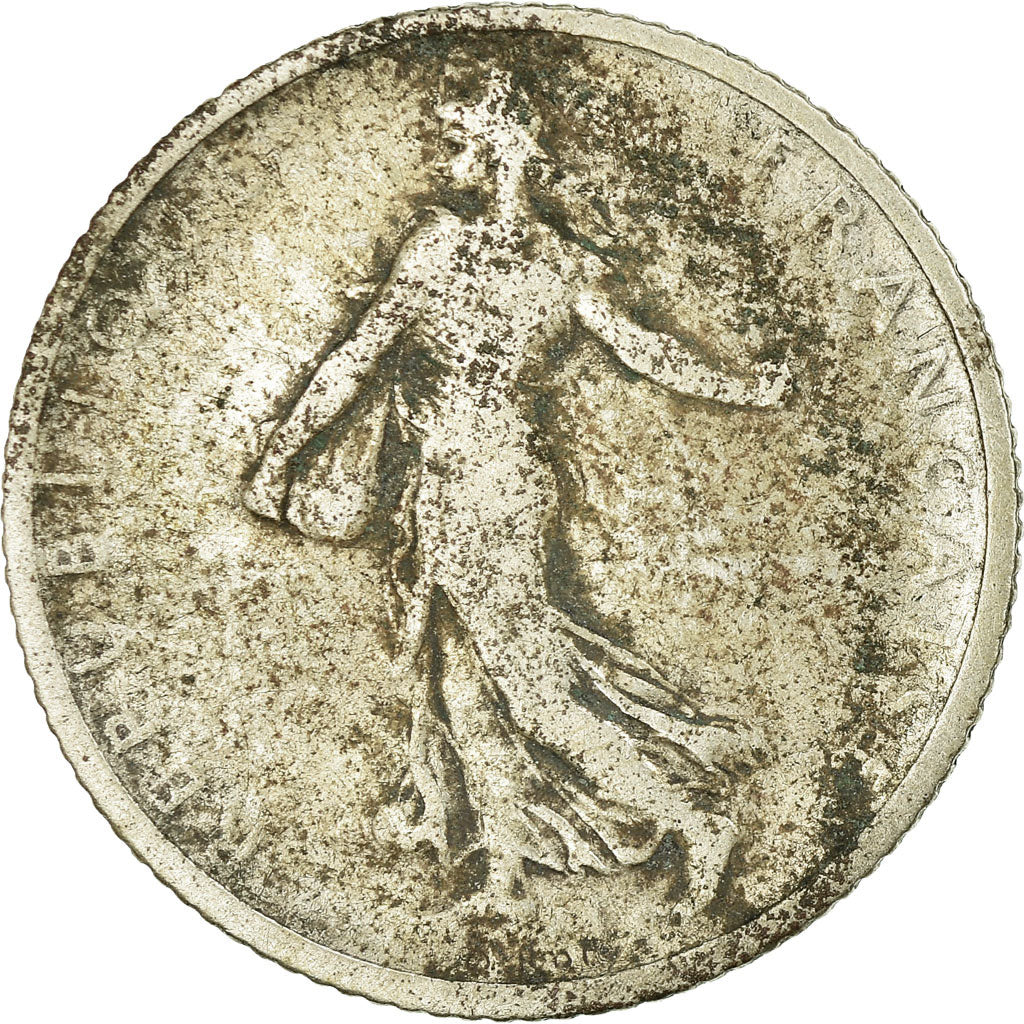 Moneta, Francja, Semeuse, Franc, 1904, Paris, F(12-15), Srebro, KM:844.1