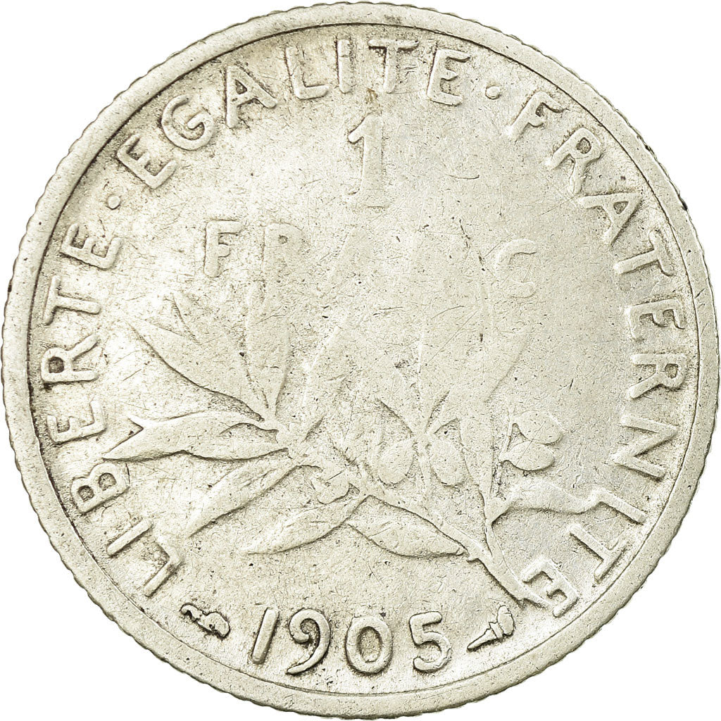 Münze, Frankreich, Semeuse, Franc, 1905, Paris, S, Silber, KM:844.1