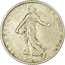 Coin, France, Semeuse, Franc, 1909, Paris, VF(20-25), Silver, KM:844.1