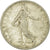 Munten, Frankrijk, Semeuse, Franc, 1909, Paris, ZG+, Zilver, KM:844.1