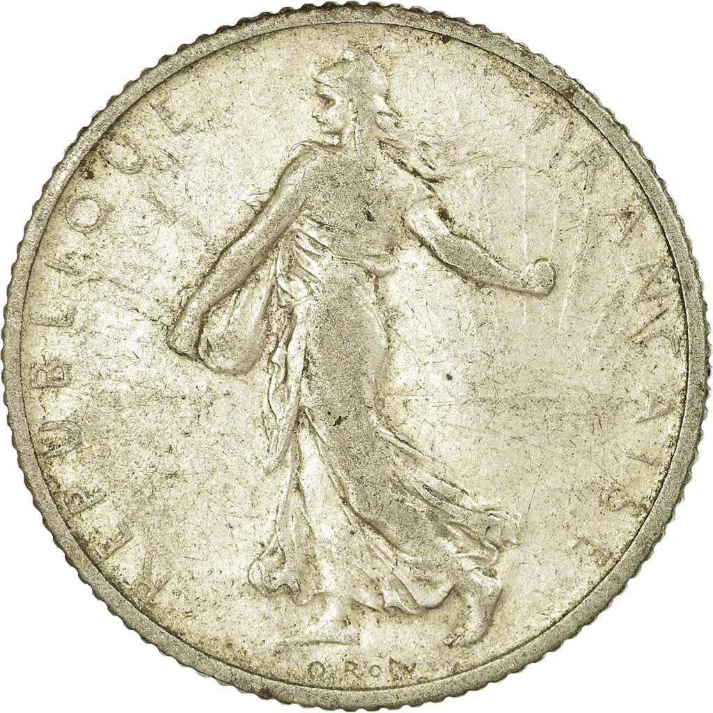Moneta, Francia, Semeuse, Franc, 1910, Paris, B+, Argento, KM:844.1, Gadoury:467