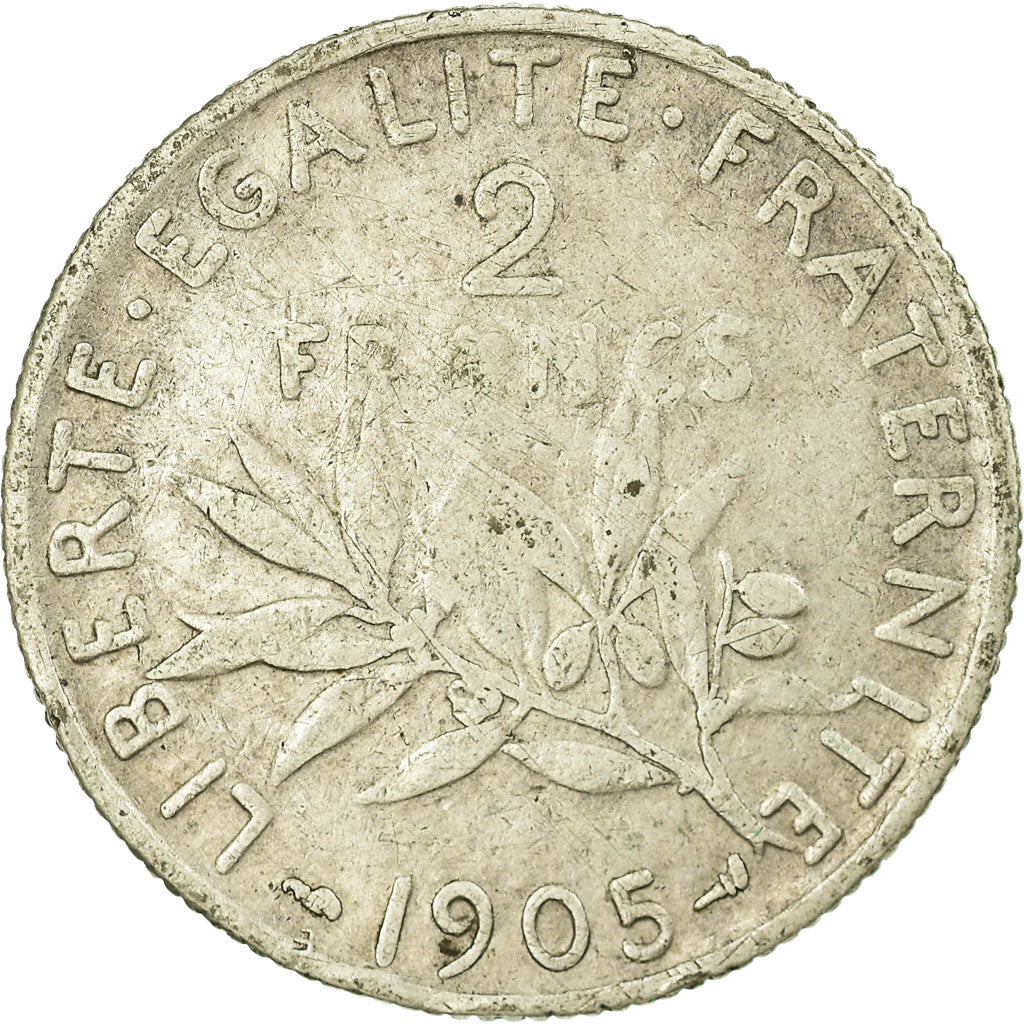 Monnaie, France, Semeuse, 2 Francs, 1905, Paris, TB, Argent, Gadoury:532