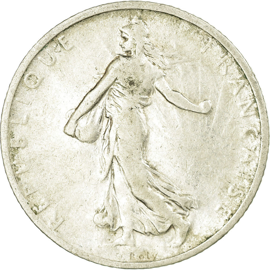Moneta, Francja, Semeuse, Franc, 1901, Paris, F(12-15), Srebro, KM:844.1