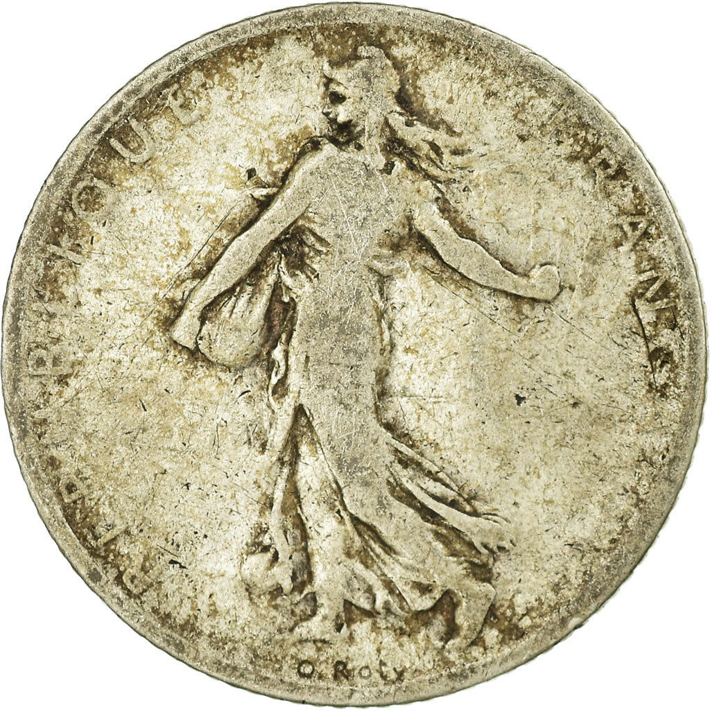 Monnaie, France, Semeuse, Franc, 1901, Paris, B+, Argent, Gadoury:467, KM:844.1