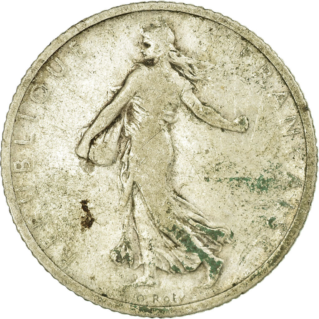 Monnaie, France, Semeuse, Franc, 1904, Paris, B+, Argent, Gadoury:467, KM:844.1