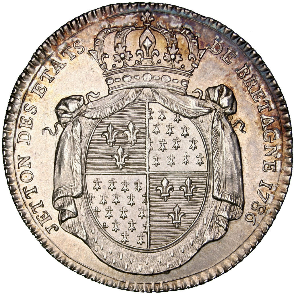 France, Token, 1786, Silver, AU(55-58), Feuardent:manque