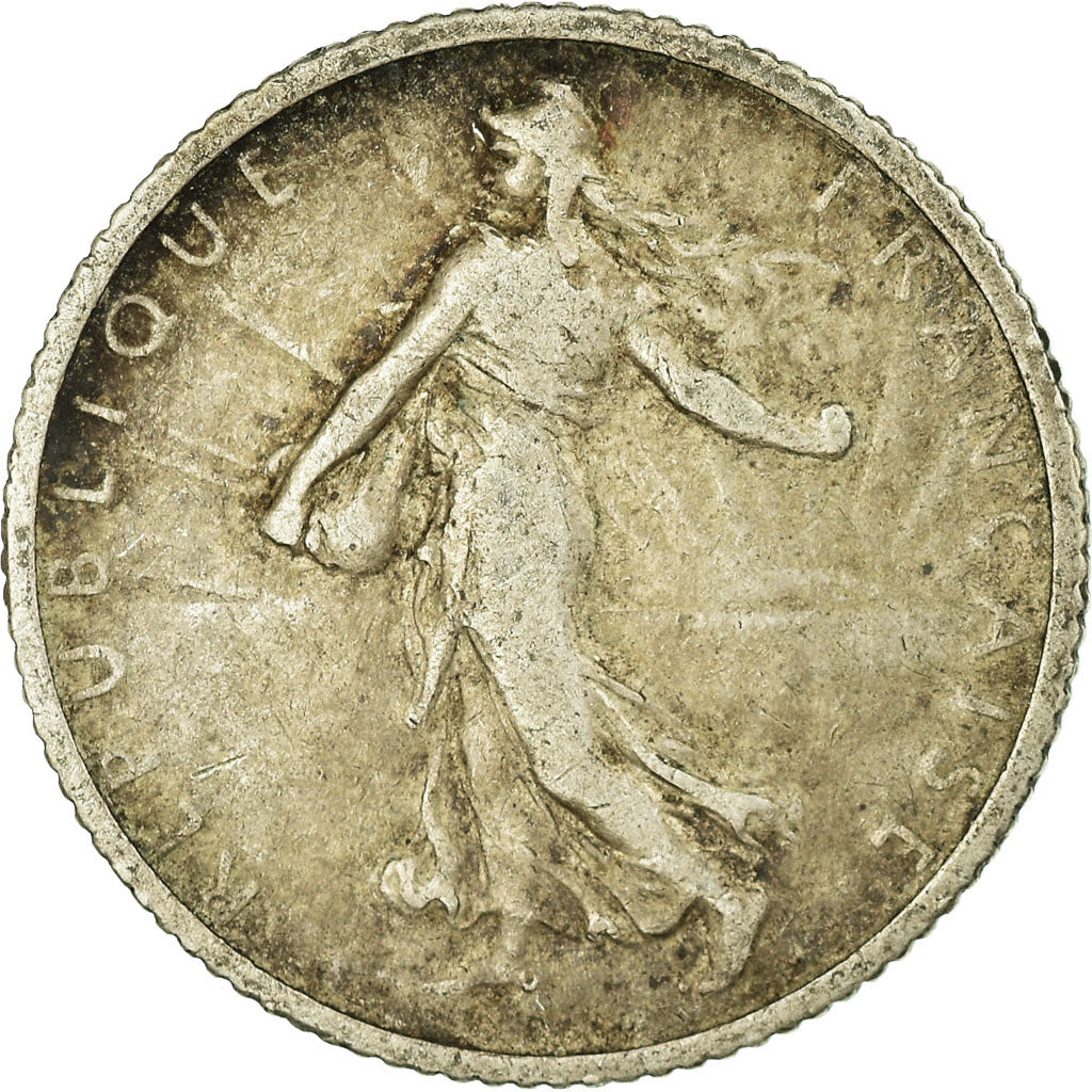 Coin, France, Semeuse, Franc, 1906, Paris, VF(20-25), Silver, KM:844.1