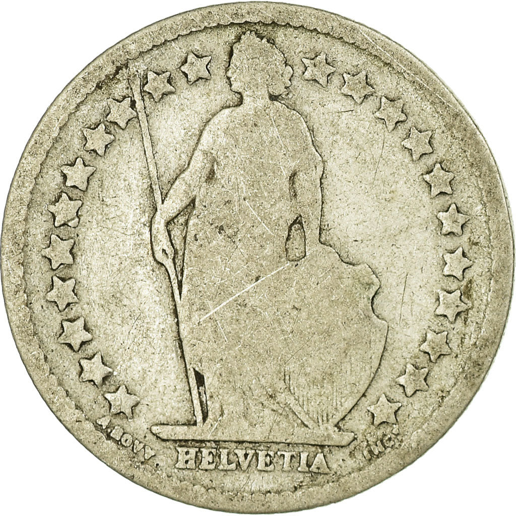 Coin, Switzerland, 1/2 Franc, 1898, Bern, F(12-15), Silver, KM:23