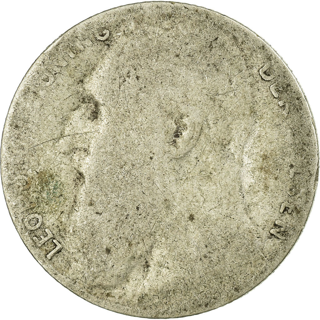 Moeda, Bélgica, 50 Centimes, 1901, VG(8-10), Prata, KM:51