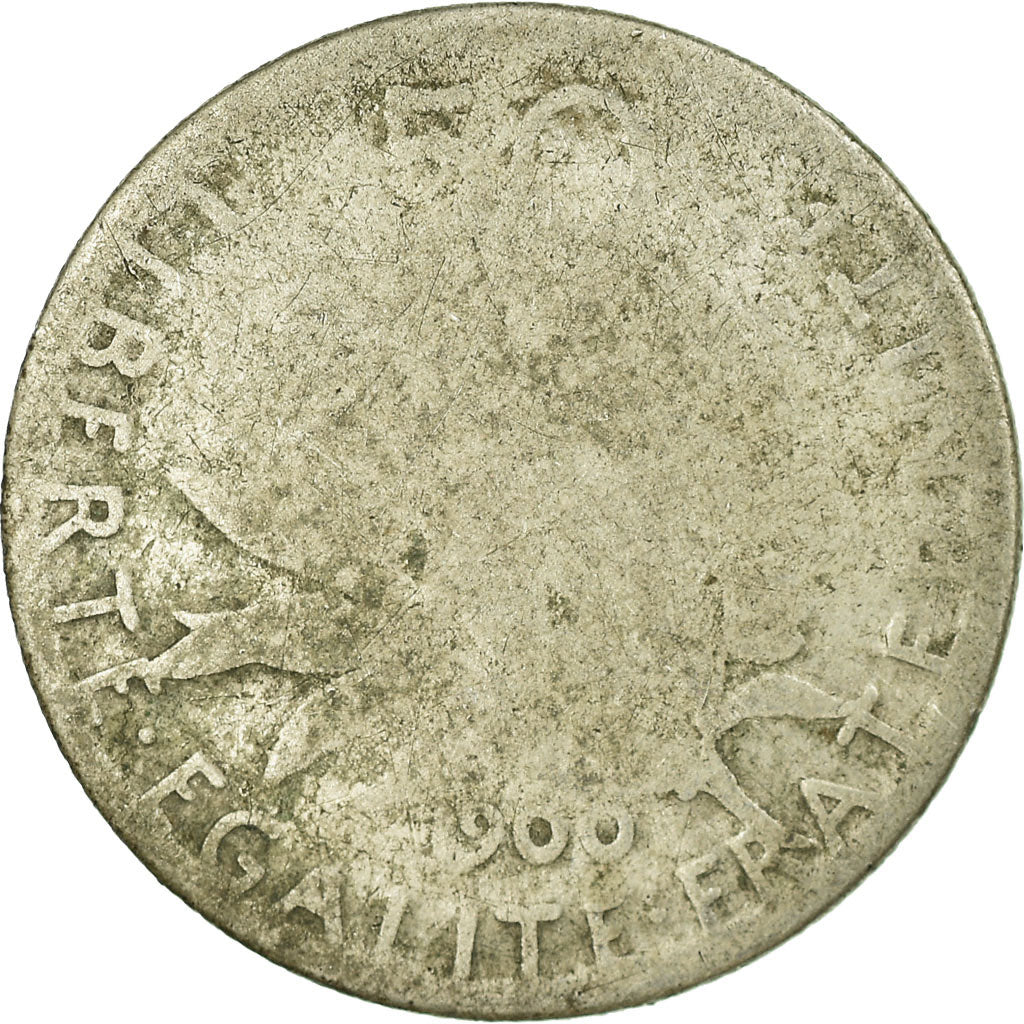 Coin, France, Semeuse, 50 Centimes, 1900, Paris, F(12-15), Silver, KM:854