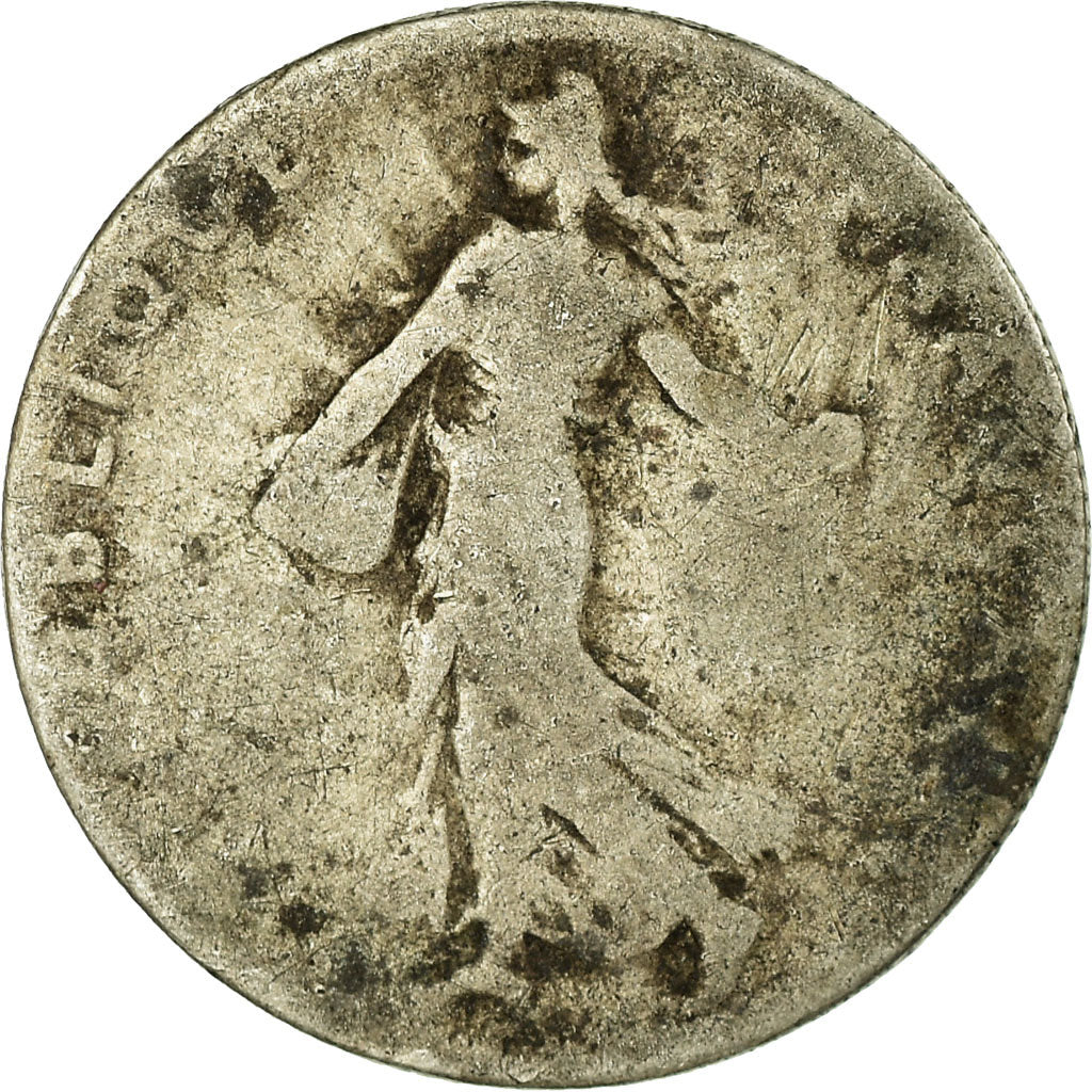 Moneta, Francia, Semeuse, 50 Centimes, 1901, Paris, MB, Argento, KM:854