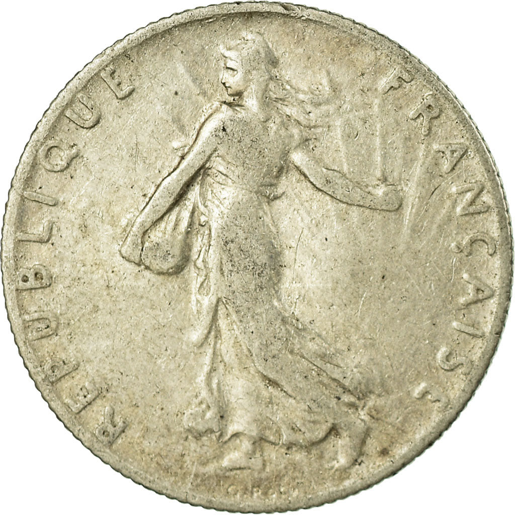 Moeda, França, Semeuse, 50 Centimes, 1910, Paris, VF(20-25), Prata, KM:854