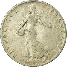 Moeda, França, Semeuse, 50 Centimes, 1910, Paris, VF(20-25), Prata, KM:854
