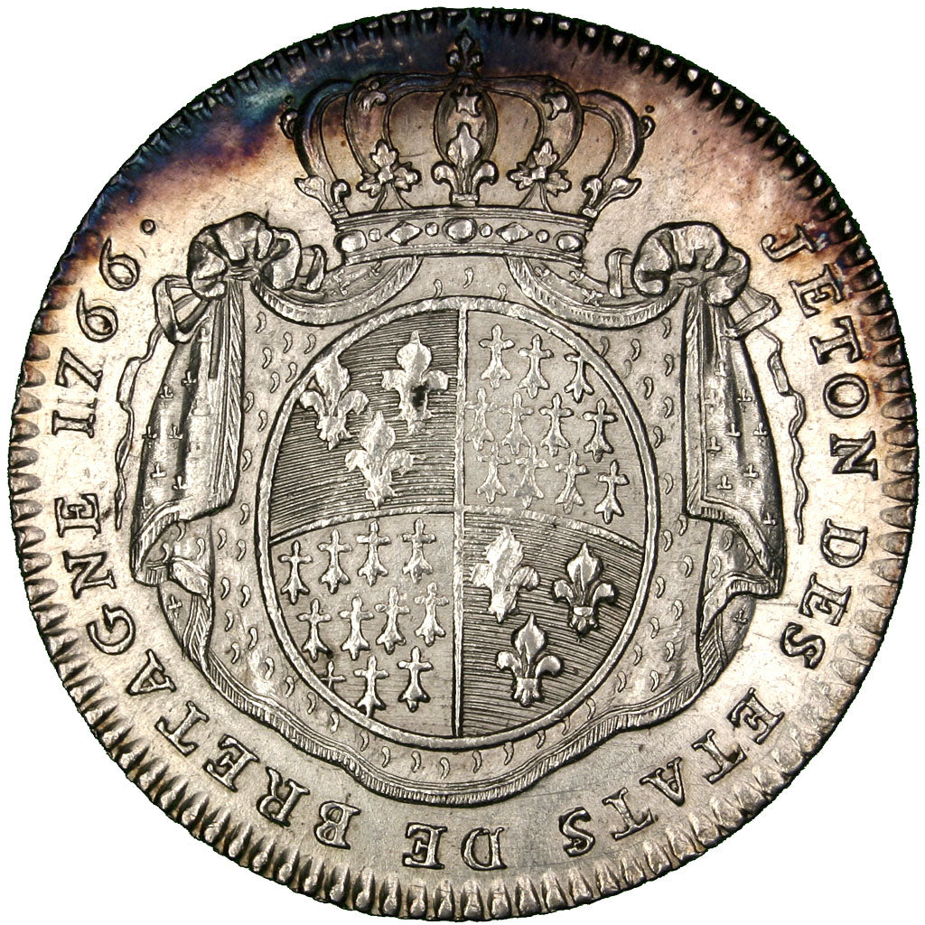 France, Token, 1766, Silver, AU(55-58), Feuardent:8775