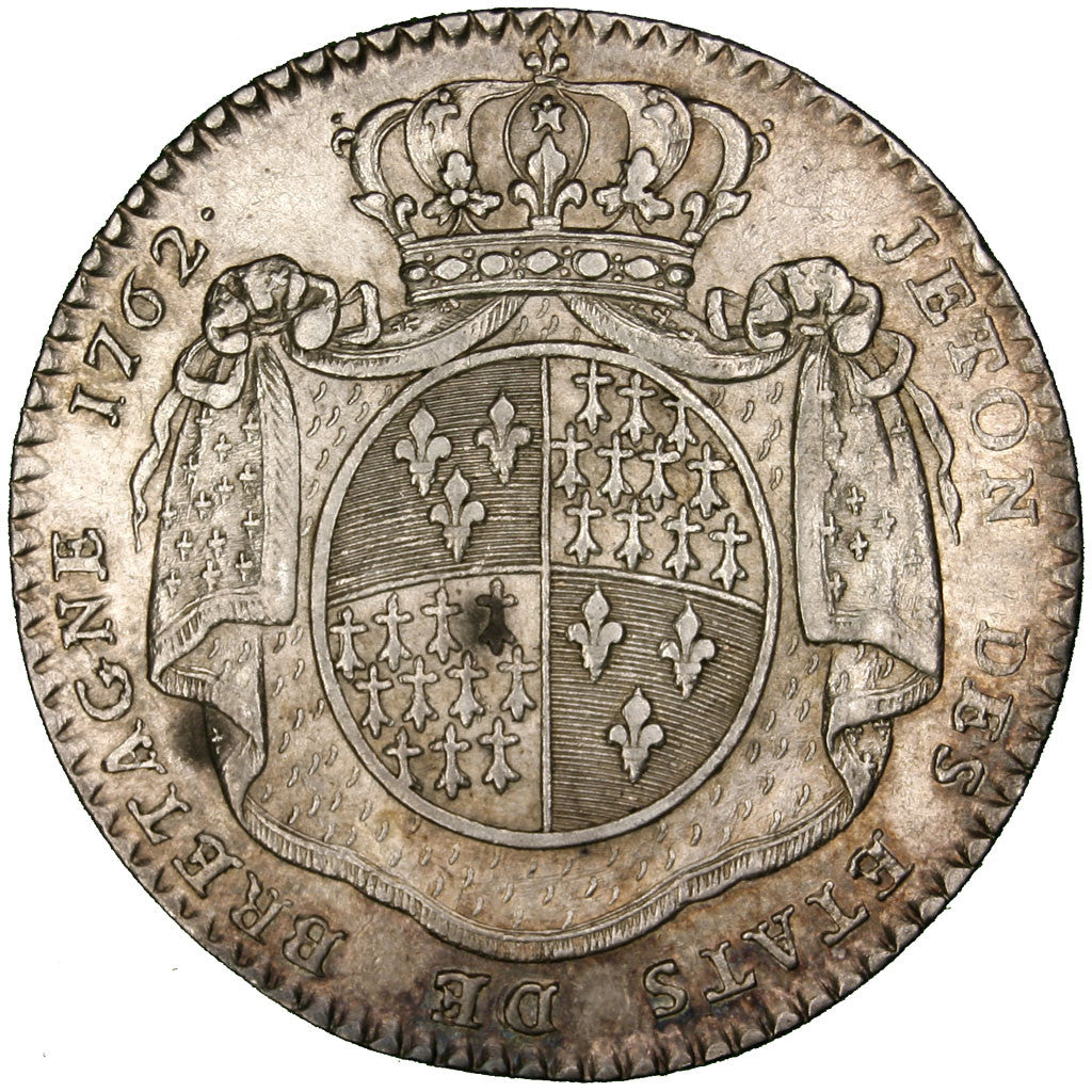France, Token, 1762, Silver, AU(50-53), Feuardent:8772