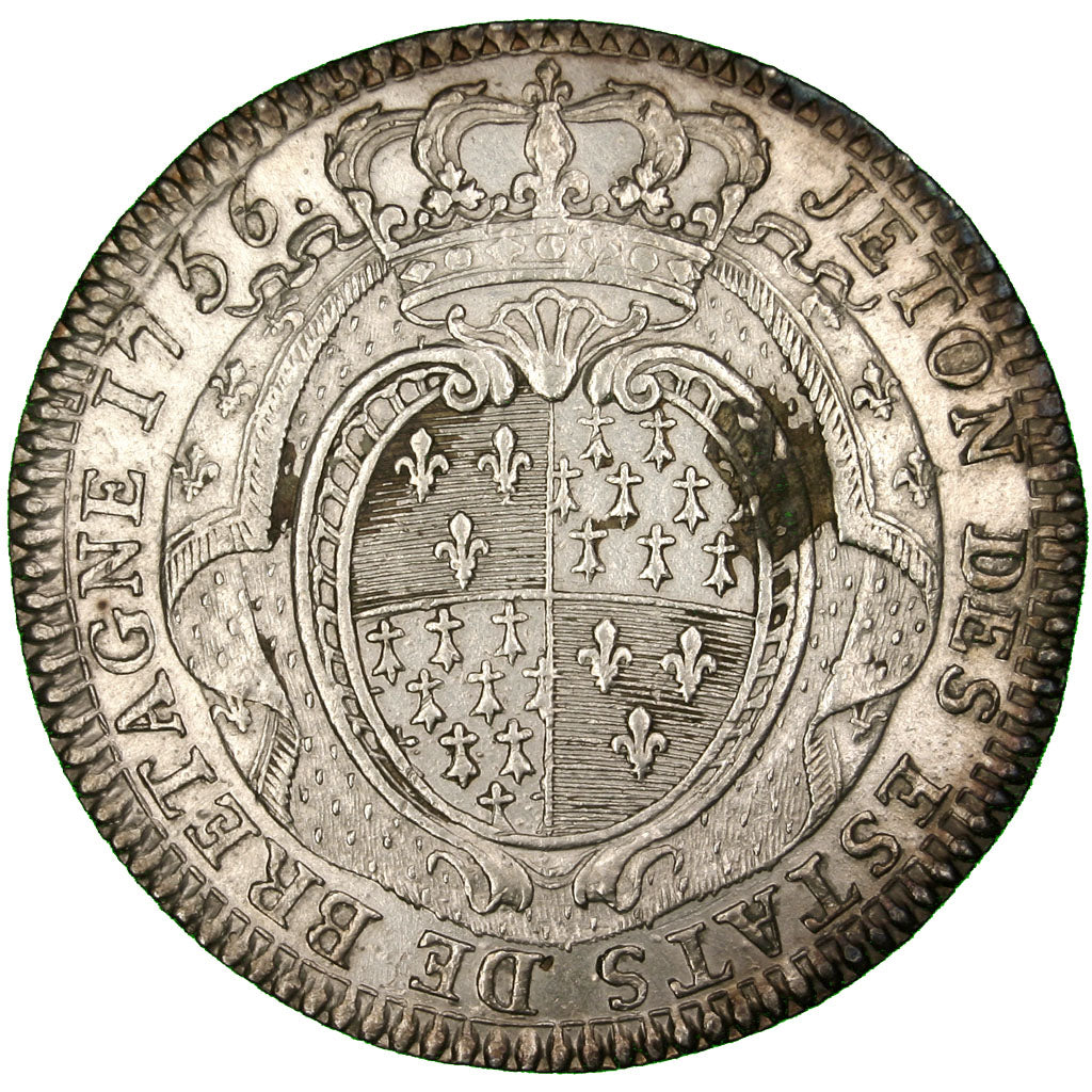 France, Token, 1756, Silver, AU(50-53), Feuardent:8767