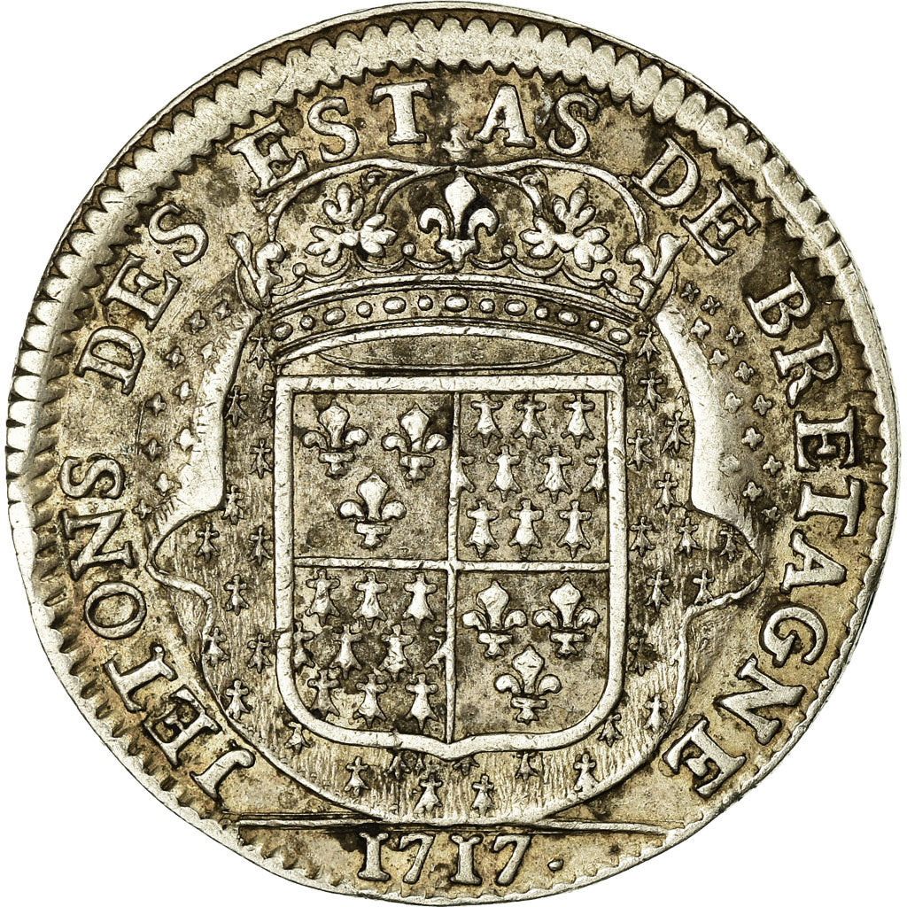 France, Token, 1717, Silver, EF(40-45), Feuardent:8739