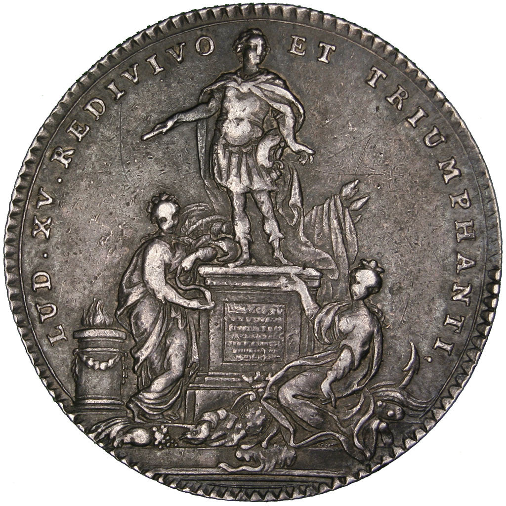 France, Token, 1754, Silver, AU(50-53), Feuardent:8764