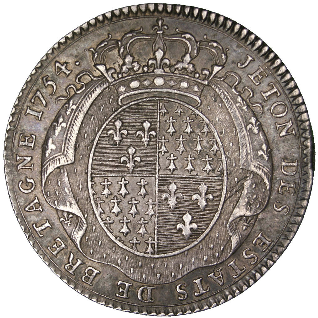 France, Token, 1754, Silver, AU(50-53), Feuardent:8764