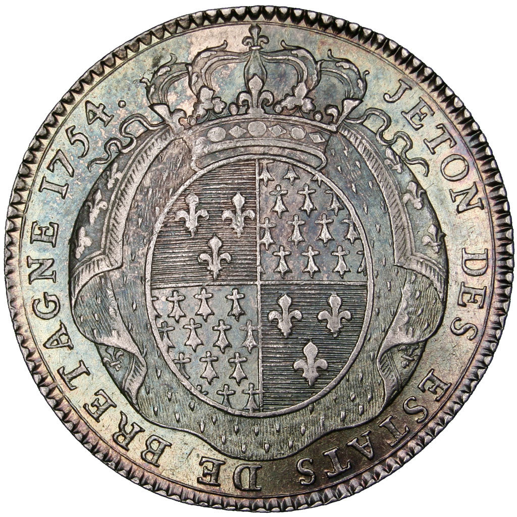 France, Token, 1754, Silver, AU(50-53), Feuardent:8764