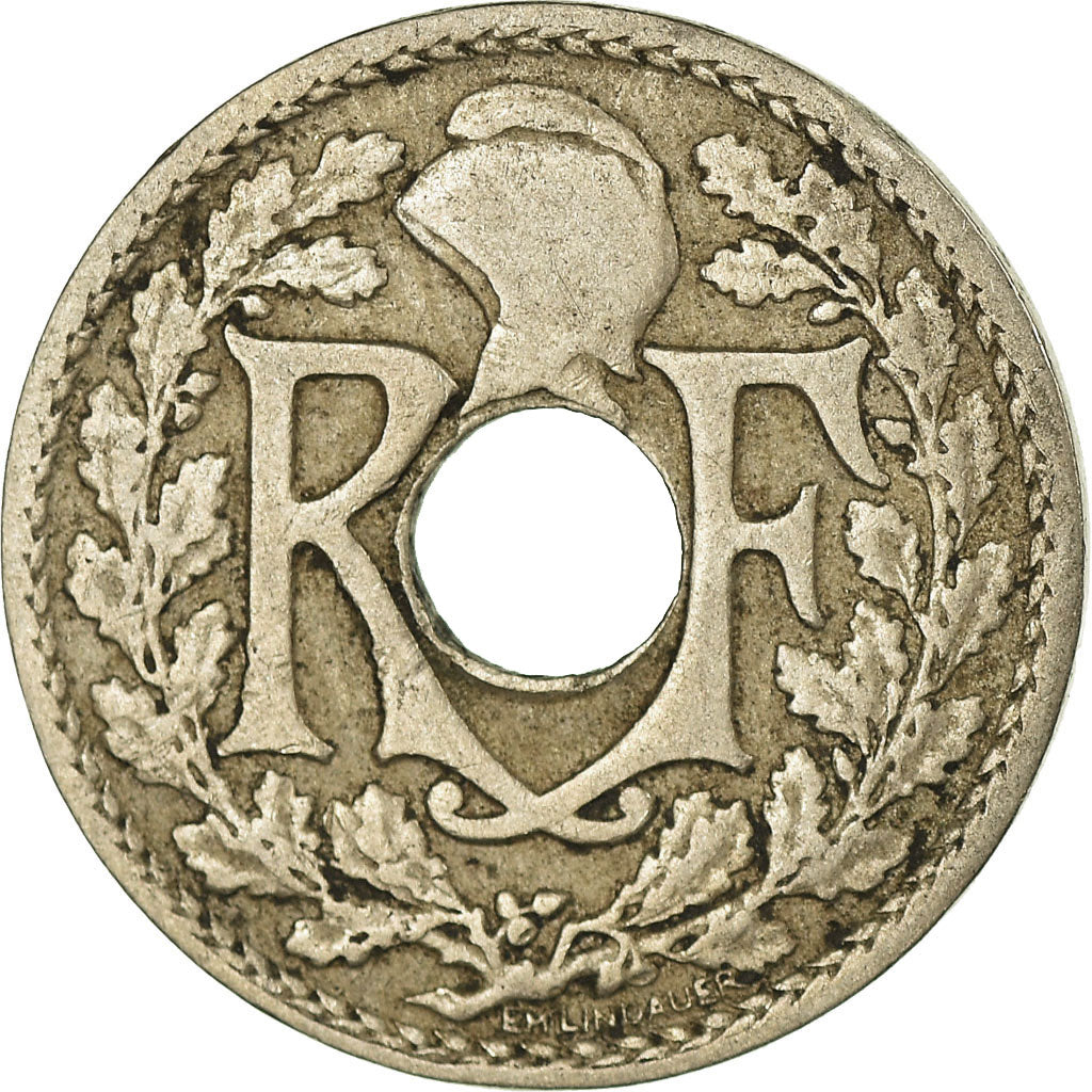 Coin, France, Lindauer, 5 Centimes, 1922, Poissy, VF(30-35), Copper-nickel