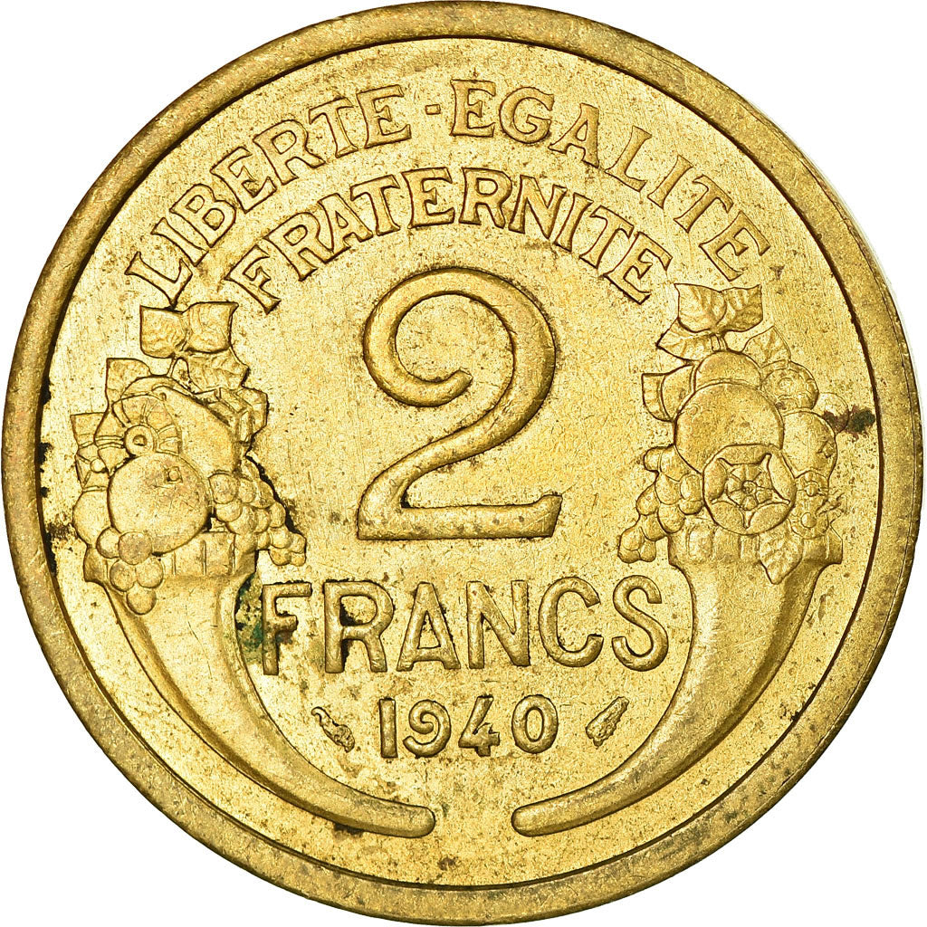 Monnaie, France, Morlon, 2 Francs, 1940, TTB, Aluminum-Bronze, Gadoury:535