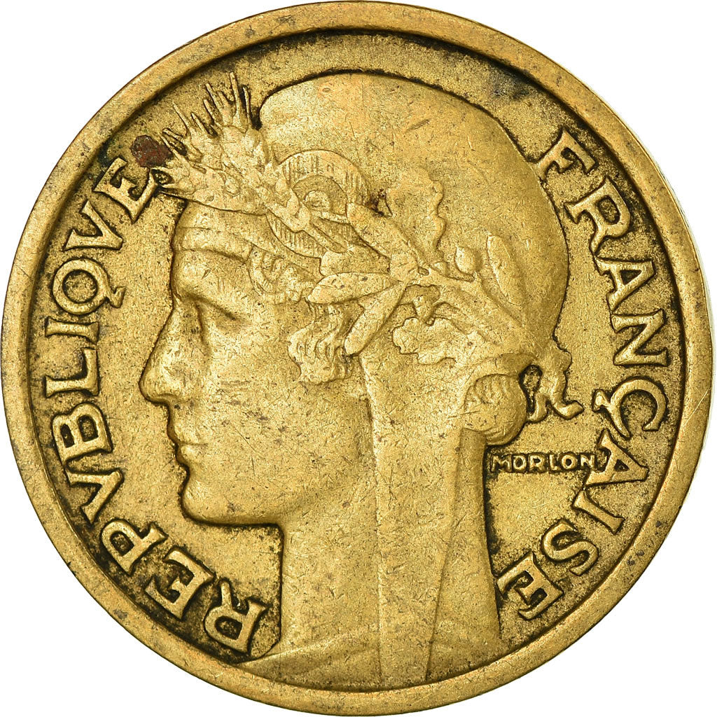 Coin, France, Morlon, Franc, 1933, EF(40-45), Aluminum-Bronze, KM:885